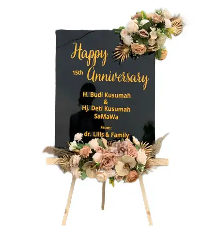 Papan Bunga Akrilik Meranti