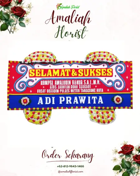 Papan Bunga Ucapan Selamat Meranti